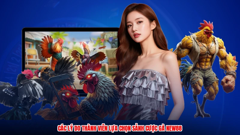 Các lý do thành viên lựa chọn sảnh cược gà NEW88